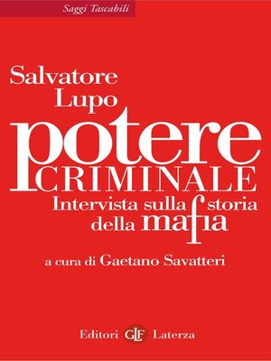 cover image of Potere criminale
